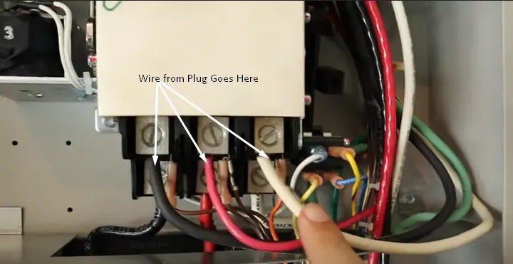 Generator Wires Coming Into the Transfer Switch Panel