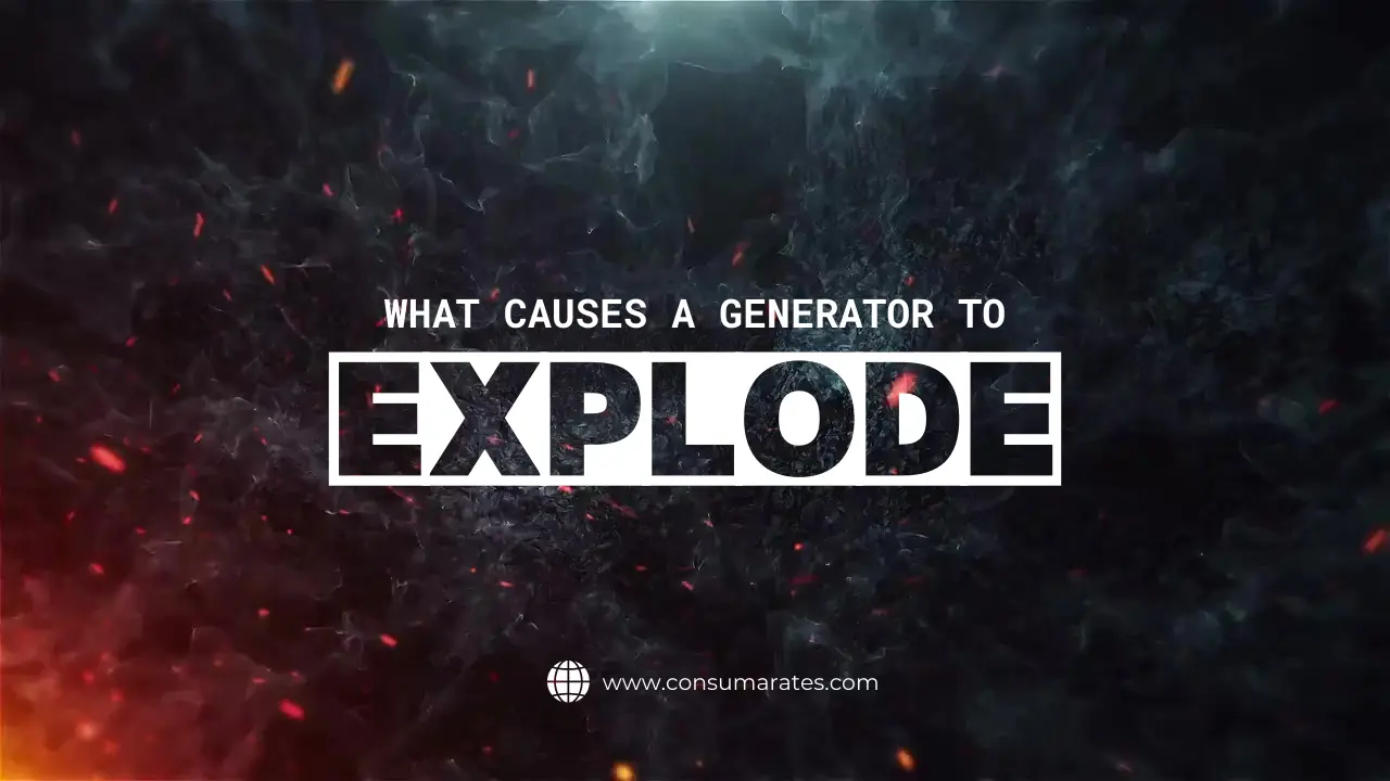 What causes the generator to explode